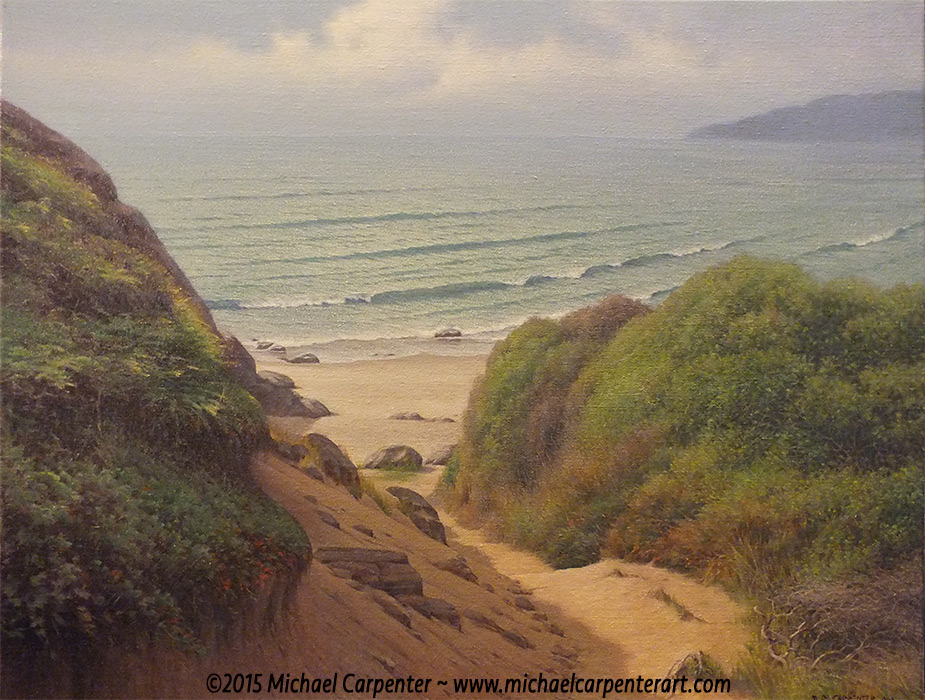 Beach Path, 30 x 24 Oil painting by Michael Carpenter, OPA