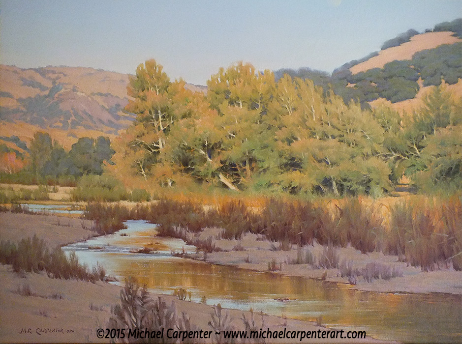 Pacheco Creek, California,&nbsp;&nbsp; 28 x 22&nbsp;&nbsp; Oil